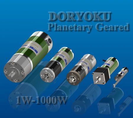 DC Planet Dişli Motor - DC Fırçalı, Fırçasız, Adım, Servo Motor ile Bağlantılı Planet Dişli Redüktörü.